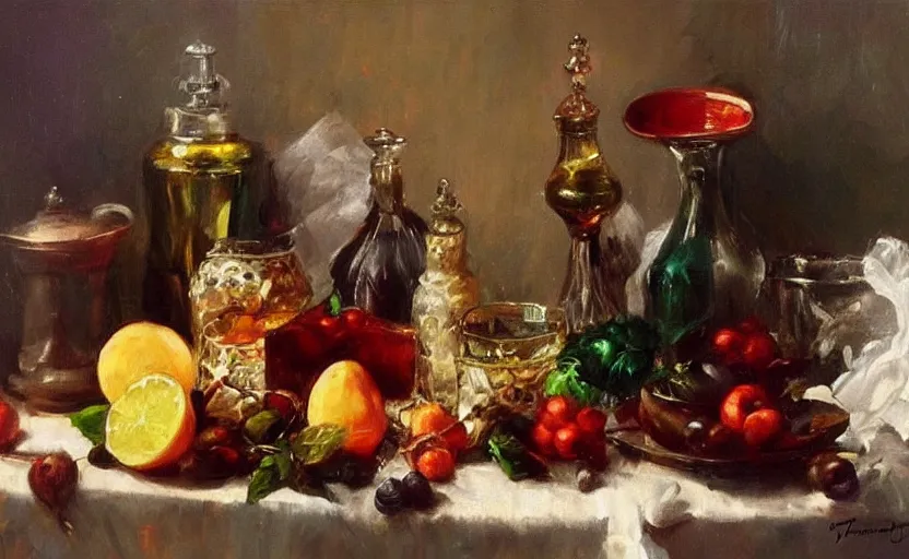 Image similar to Alchemy amazing still life composition. By Konstantin Razumov, chiaroscuro, highly detailded