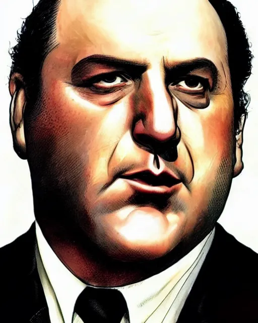 Image similar to tony soprano by glenn fabry