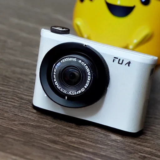 Prompt: a camera that looks like pikachu