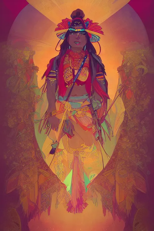 Image similar to Hopi kachina, cinematic lighting, soft bokeh, fantasy, modern, colourful, highly detailed, digital painting, artstation, deviantart, concept art, sharp focus, illustration, by alphonse mucha