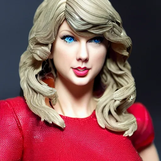 Image similar to very high resolution photo of taylor swift as an action figure.