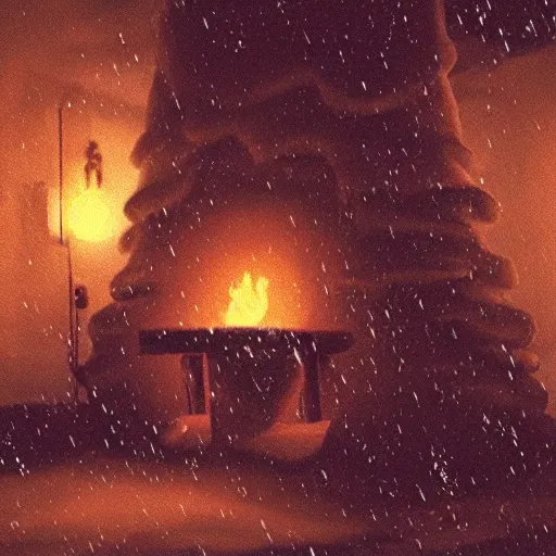 Image similar to a grainy photo of santa claus climbing down a chimney at night, shot with an old polaroid camera, grainy vhs texture 4 k, realistic, unreal engine 5, sharp details, 3 0 0 dpi