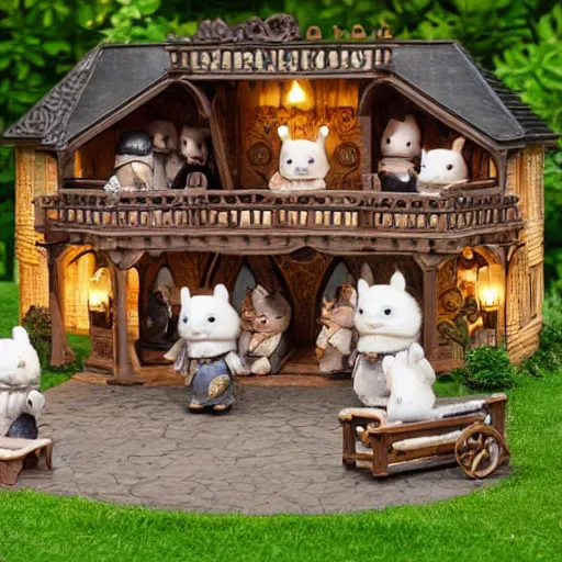 Image similar to a game of thrones themed calico critters set