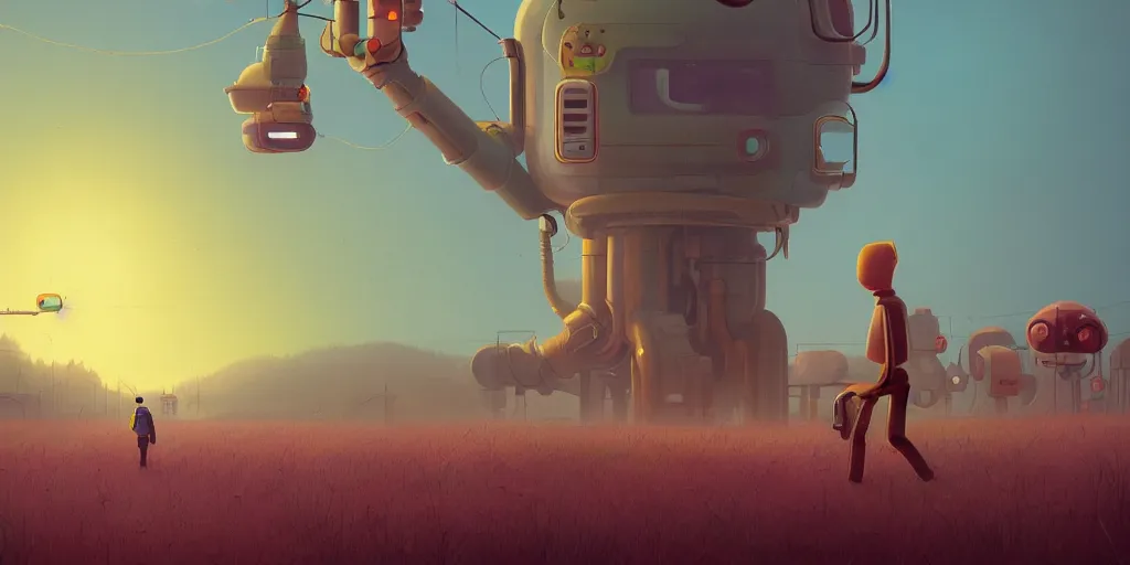 Image similar to the meaning of life by Simon Stalenhag and Goro Fujita, 8k, trending on artstation, hyper detailed, cinematic