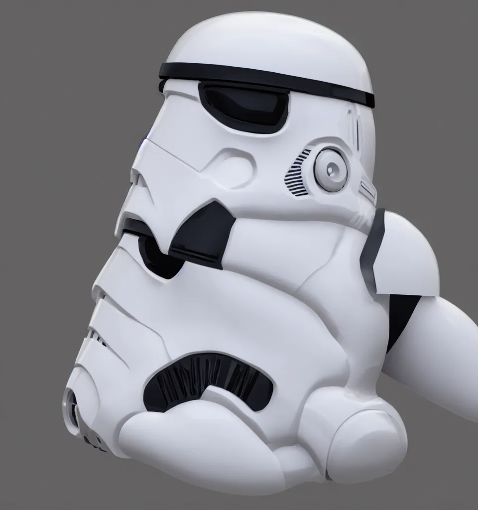 Prompt: storm trooper helmet, realistic, 8 k