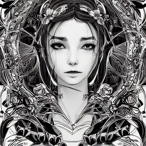 Image similar to the most incredibly beautiful and elegant and cute woman, an ultrafine detailed illustration by james jean, final fantasy, intricate linework, bright colors, behance contest winner, vanitas, angular, altermodern, unreal engine 5 highly rendered, global illumination, radiant light, detailed and intricate environment