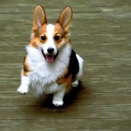 Image similar to corgi starring in the movie the matrix (1999)