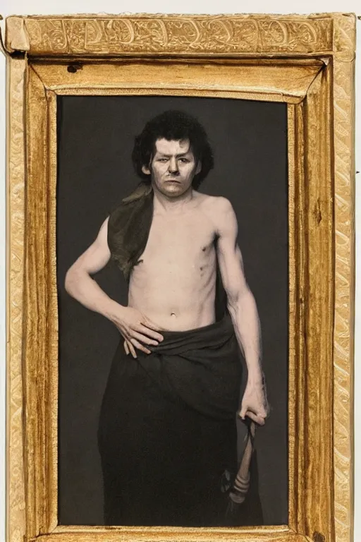 Prompt: ultra realistic vintage photo portrait of a slavic man, by Annie Leibovitz and Francisco de Goya,