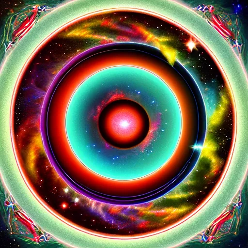 Image similar to harmony of the universe, digital art,