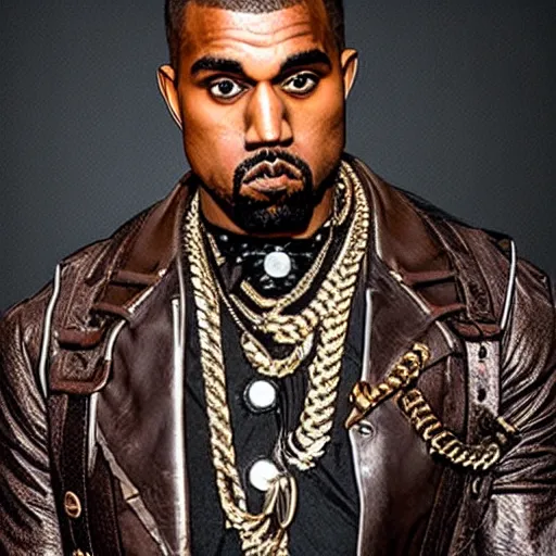 Prompt: steampunk kanye west