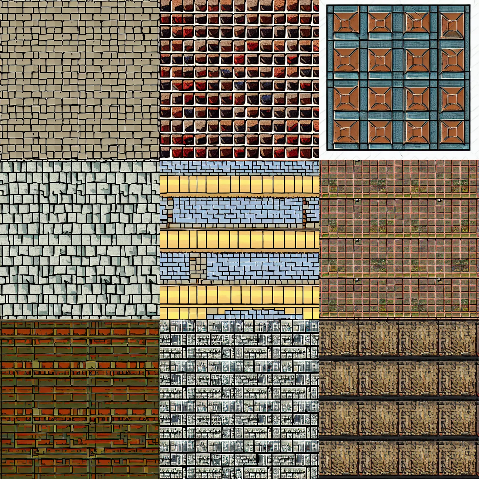 Prompt: medieval pixel art roof tile texture, studio ghibli, anime, jrpg