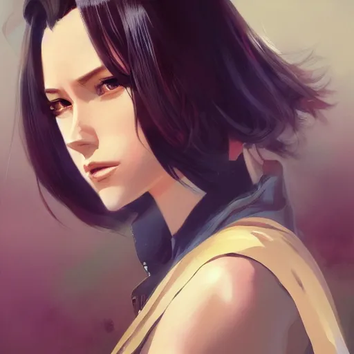 Image similar to A potrait of a superhero, fine-face, realistic shaded perfect face, fine details. Night setting. Very anime style. Realistic shaded lighting poster by Ilya Kuvshinov katsuhiro, magali villeneuve, artgerm, Jeremy Lipkin and Michael Garmash, Rob Rey and Kentarõ Miura style, trending on art station