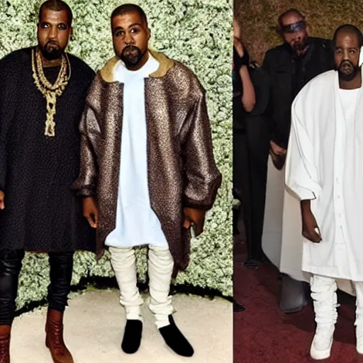 Prompt: kanye west dressed like jesus