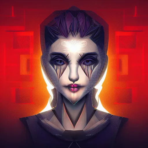 Image similar to the most original and beautiful profile picture on discord, symetrical, 4 k, beautiful gorgeous digital art, trending on artstation, dark tones