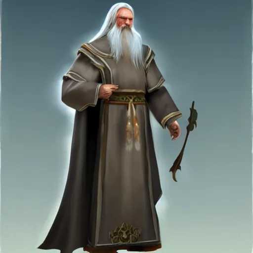 Image similar to St. Seraphim of Sarov, World of Warcraft concept art