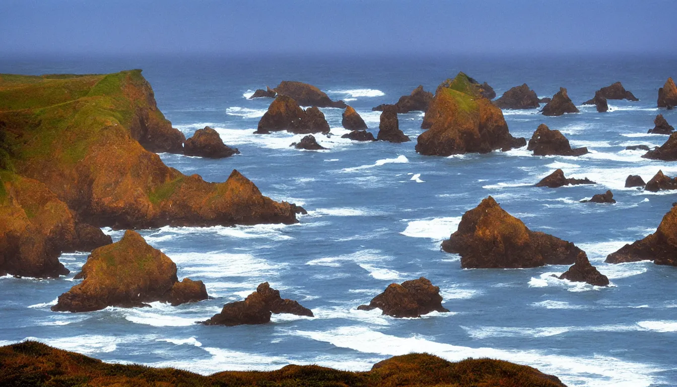 Image similar to oregon coast by moebius