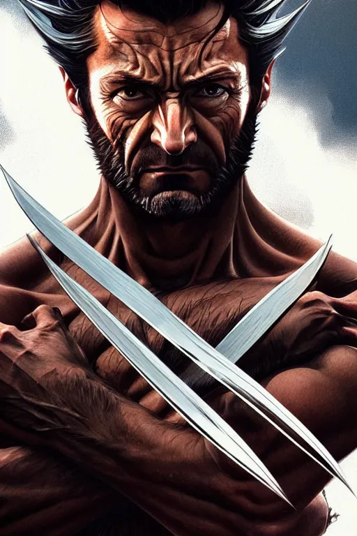 Prompt: a portrait of wolverine ( logan ), fantasy, sharp focus, intricate, elegant, digital painting, artstation, matte, highly detailed, concept art, illustration, ambient lighting, art by ilya kuvshinov, artgerm, alphonse mucha, and greg rutkowski