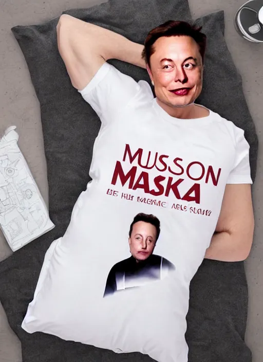 Image similar to elon musk dakimakura advertisement, best selling on etsy