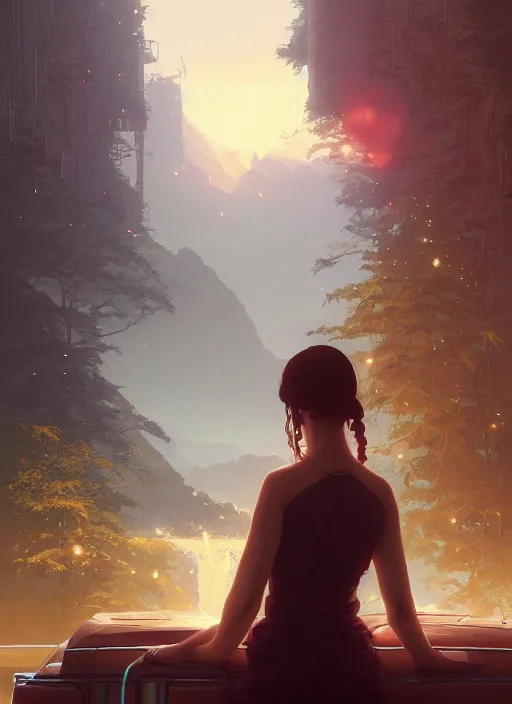 Image similar to highly detailed portrait of the dreamers eva green in gta v, stephen bliss, unreal engine, fantasy art by greg rutkowski, loish, rhads, ferdinand knab, makoto shinkai and lois van baarle, ilya kuvshinov, rossdraws, tom bagshaw, global illumination, radiant light, detailed and intricate environment