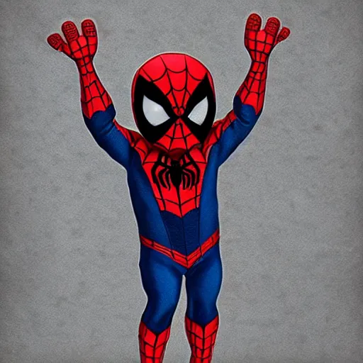 Image similar to baby spider - man