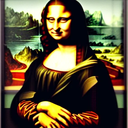 Prompt: lady gaga as mona lisa,