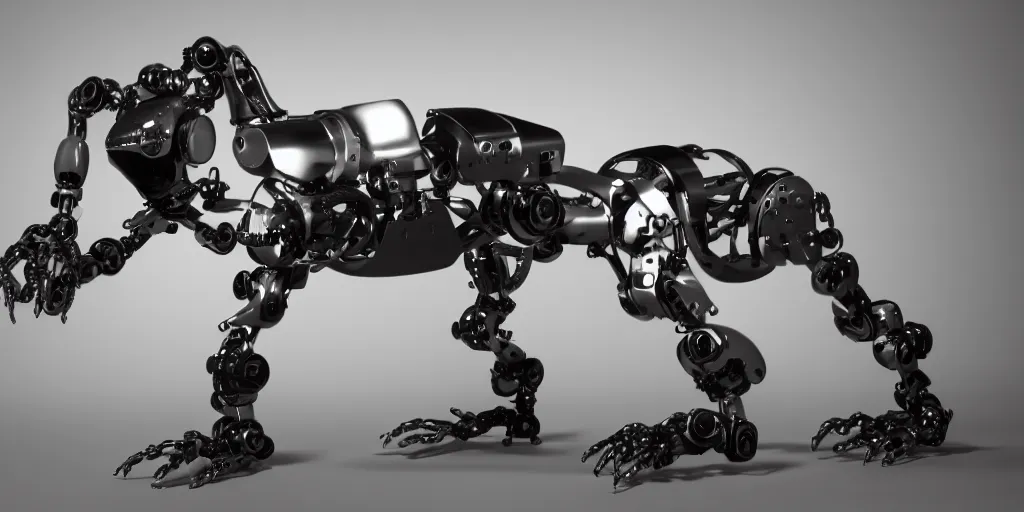 Image similar to photo of cybermorphic robotic animal