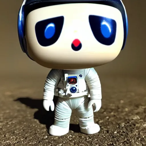 Image similar to astronaut on moon funko pop