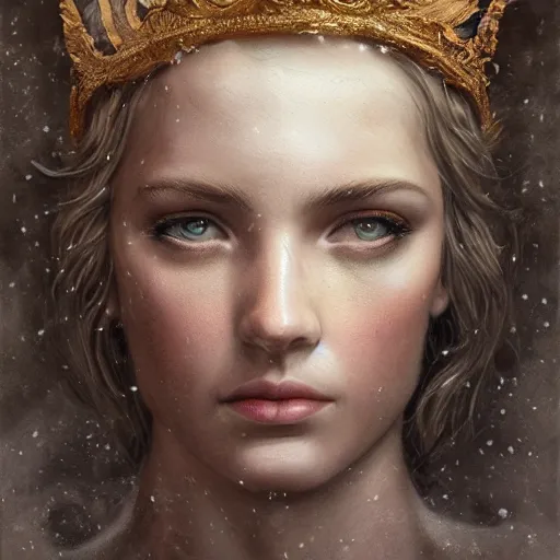 Prompt: Zeus at the gates of Olympus, cinematic lighting, lightning eyes, olive leaf crown, hyper-detailed, cgsociety, 8k, high resolution, in the style of Charlie Bowater, Tom Bagshaw, single face, symmetrical, headshot photography, insanely detailed and intricate, beautiful, elegant, watercolor, cinematic, portrait, Raphaelite, headroom, artstation, Pierre-Auguste Renoir