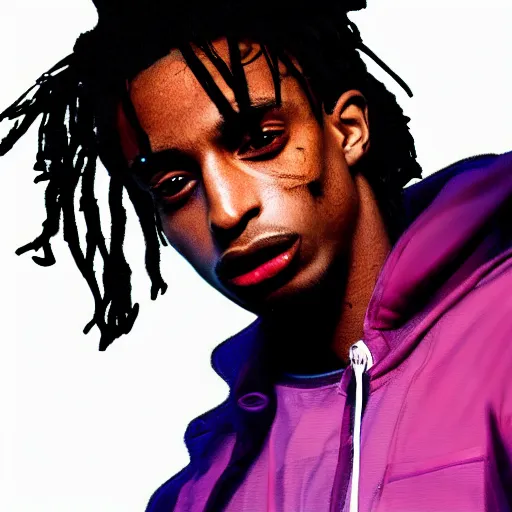 Image similar to playboi carti in cyborg style digital art 4 k detailed super realistic