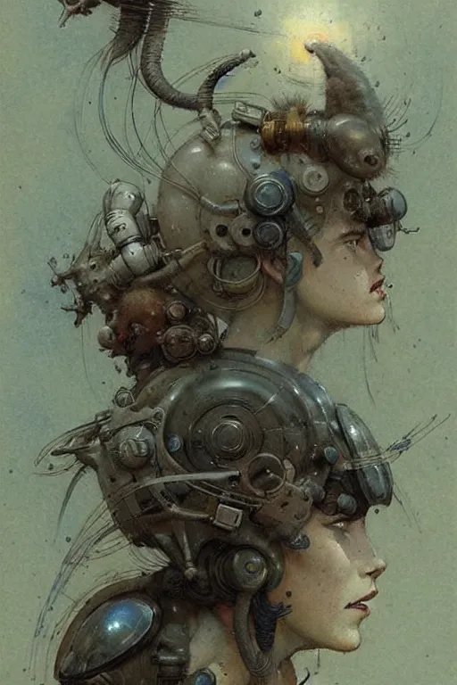 Image similar to (((((1950s science fiction page elements . muted colors.))))) by Jean-Baptiste Monge !!!!!!!!!!!!!!!!!!!!!!!!!!!