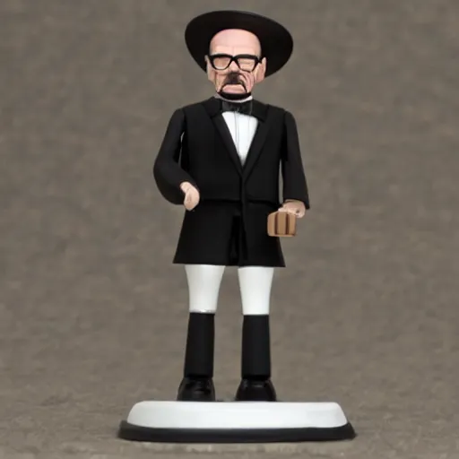 Prompt: Walter White wearing a tuxedo and top hat