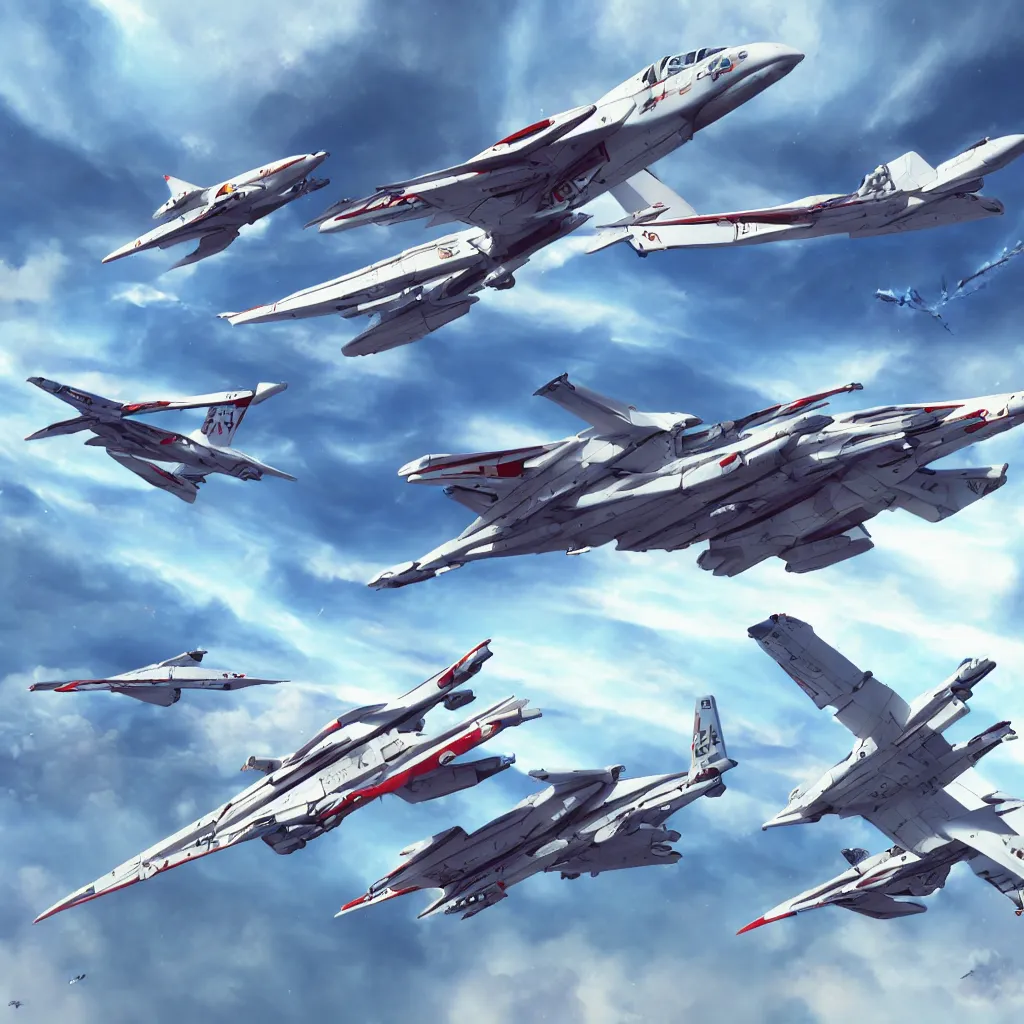 Image similar to sidescrolling airplane with lots of guns concept art, robotech gradius outer space concept art, hyperrealism, fine detail, 8 k, 3 d render, artgerm, artstation contest winner, cgsociety, cryengine, concept art!!, zbrush, vray sprite