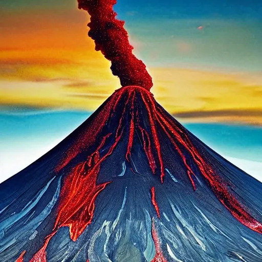Prompt: “erupting volcano”