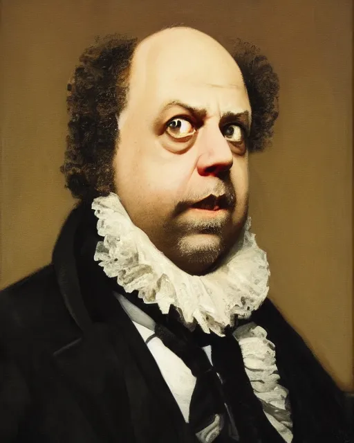 Image similar to upper body portrait of paul giamatti! as united states president martin van buren, paul giamatti, official portrait, oil on canvas by anton otto fischer, trending on artstation