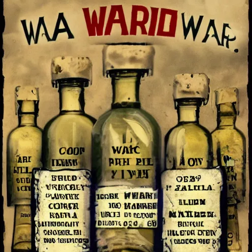 Image similar to war in a bottle,