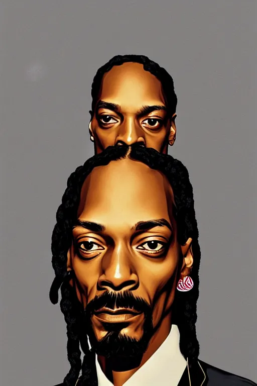 Image similar to portrait of snoop the dogg by james jean by ilya kuvshinov kintsugi