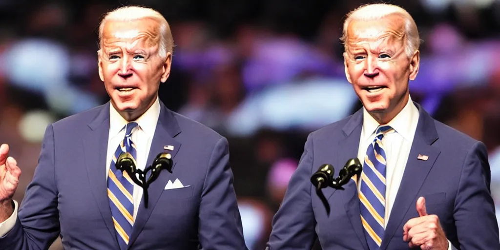 Prompt: joe biden wwe, detailed facial expressions, hyper detailed