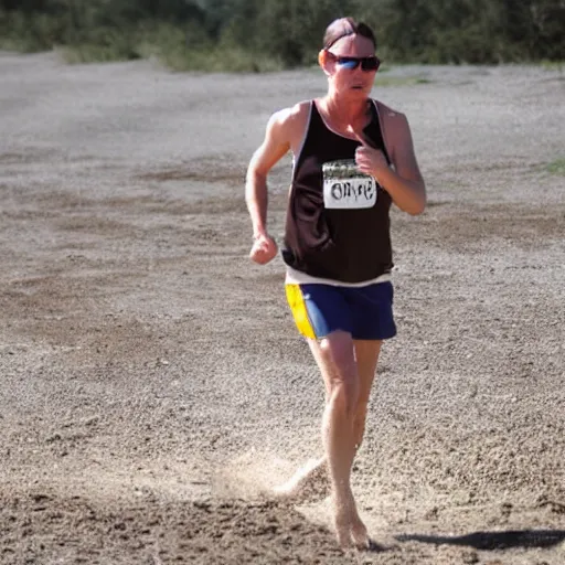 Prompt: runner in quicksand