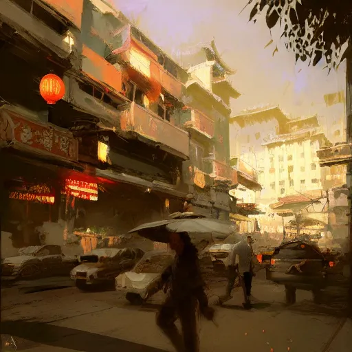 Image similar to chinatown, craig mullins