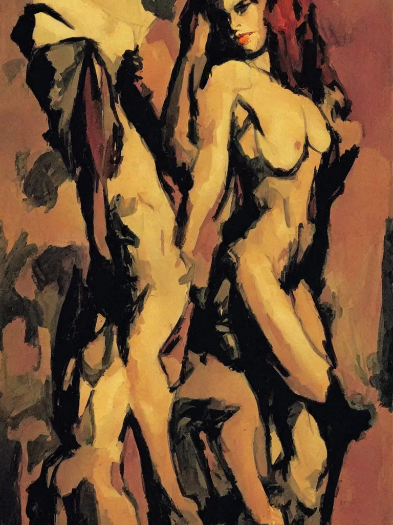 Image similar to painting, oil painting by john watkiss