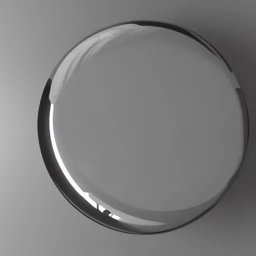Image similar to A glowing ball in a mirror box, ray tracing, render, realistic, 3d