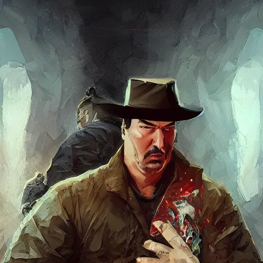 Prompt: steven seagal bandaged and wounded, digital painting, artstation, concept art, smooth, sharp focus, illustration, whimsical background by marc simonetti, artwork by liam wong, patriotic, detailed