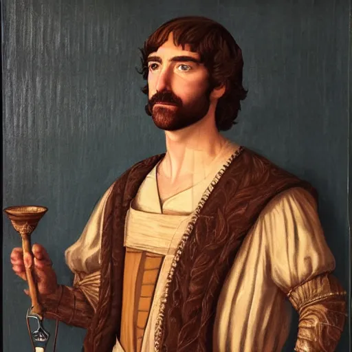 Image similar to rhett mclaughlin portrait in renaissance style