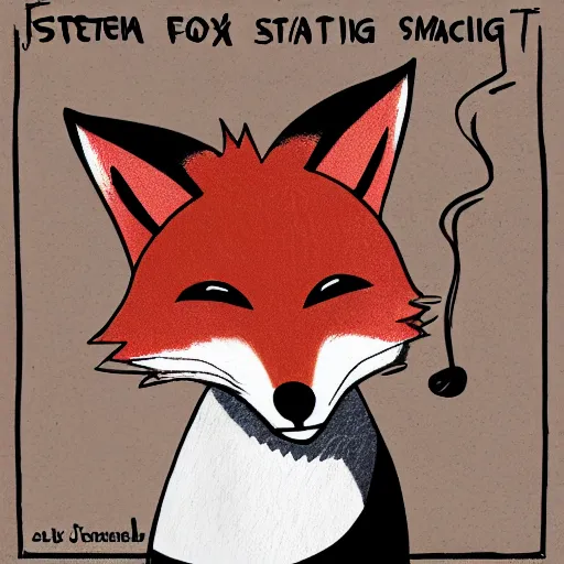 Image similar to stern looking fox in a lab coat, casting a magic spell, digital art