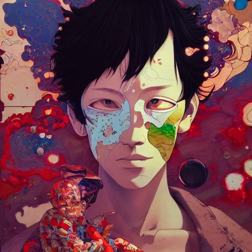 Image similar to citizen portrait soft light painted by james jean and katsuhiro otomo and erik jones, inspired by kenyan akira anime, smooth face feature, intricate oil painting, high detail illustration, sharp high detail, manga and anime 1 9 9 9