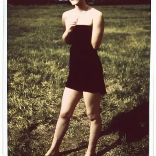 Image similar to color polaroid of emma watson clubbing full body by Tarkovsky