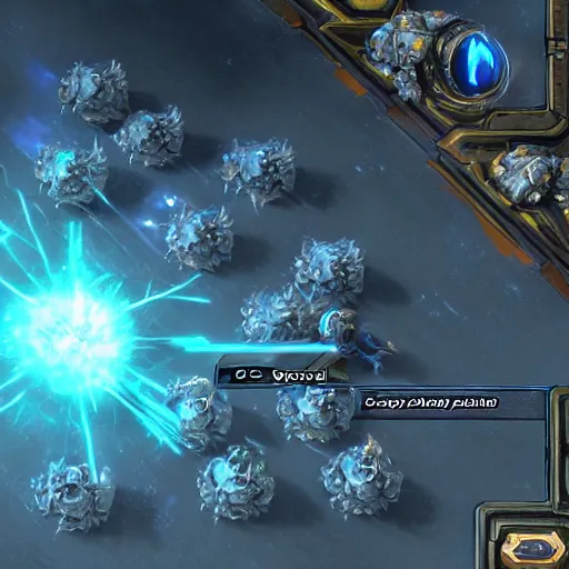 Image similar to Screenshot of 2B in Starcraft 2