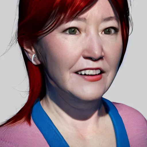 Image similar to 8k hyper realistic HDR portrait photo of Wendy from Wendy’s