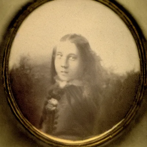 Prompt: photograph from the 1700s, nature, faded, blurry, faded, blurry, faded, blurry, unclear, first ever photograph