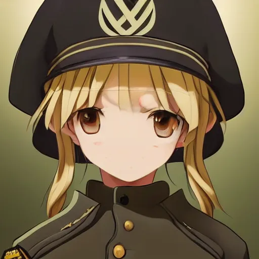 Prompt: beautiful little blonde boy in nazi uniform. made in abyss art style, inspired by kris from deltarrune, cute detailed artwork, anatomically correct, soft details, ilya kuvshinov, reflection, perfect composition, portrait, illumination, digital art, detailed anime soft face, symmetrical face, western comic, illustration, realistic, red